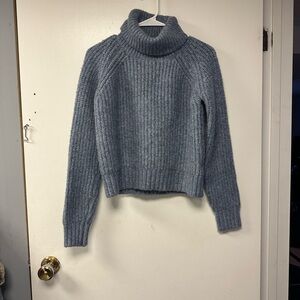 Cozy Blue Turtleneck Sweater